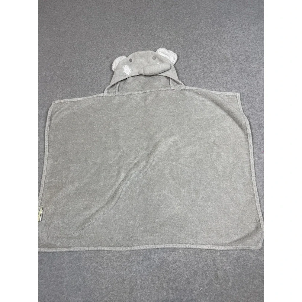 Pottery Barn Kids Elephant Hooded Towel Gray Cotton Terry 2103 One Size